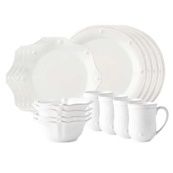 Berry & Thread Classic 16pc Place Setting - Whitewash