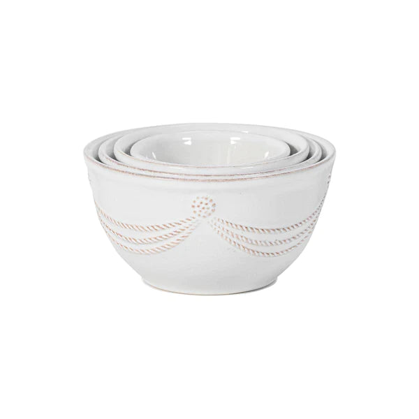 Berry & Thread Nesting Prep Bowl Set/4pc - Whitewash