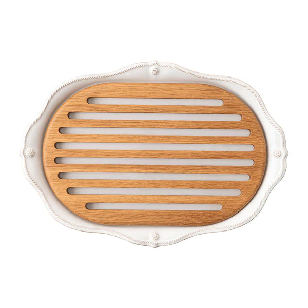 Berry & Thread Challah Board - Whitewash