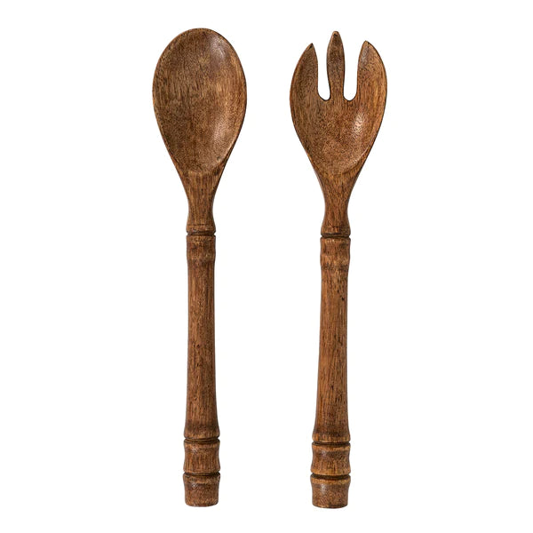 Bilbao Wood Salad Server Set/2pc