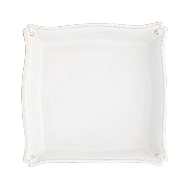 Berry & Thread Matzoh Plate - Whitewash