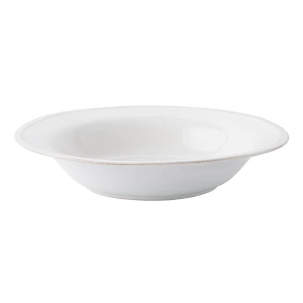 Berry & Thread Rimmed Soup Bowl - Whitewash