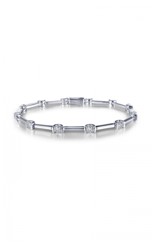 2.04 CTW Semi-Bezel Link Bracelet