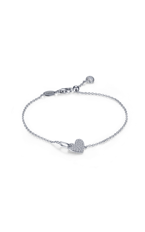 0.6 CTW Adjustable Heart Chain Bracelet