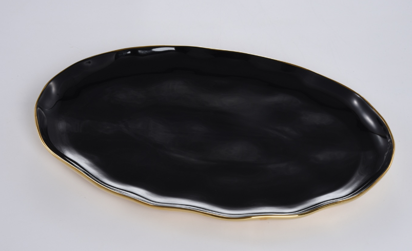 Large Oval Platter in Eclipse