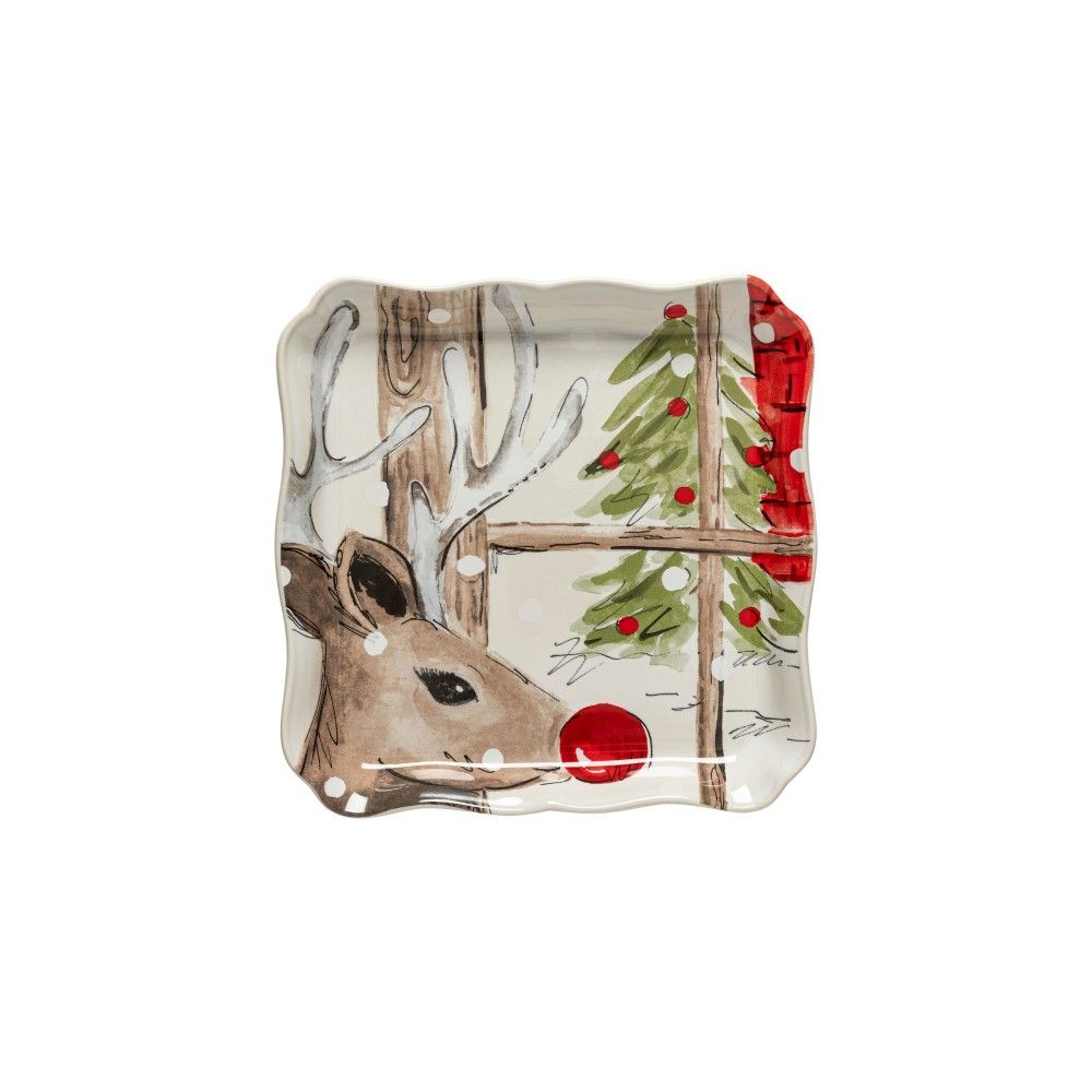 Deer Friends Sq. Tray