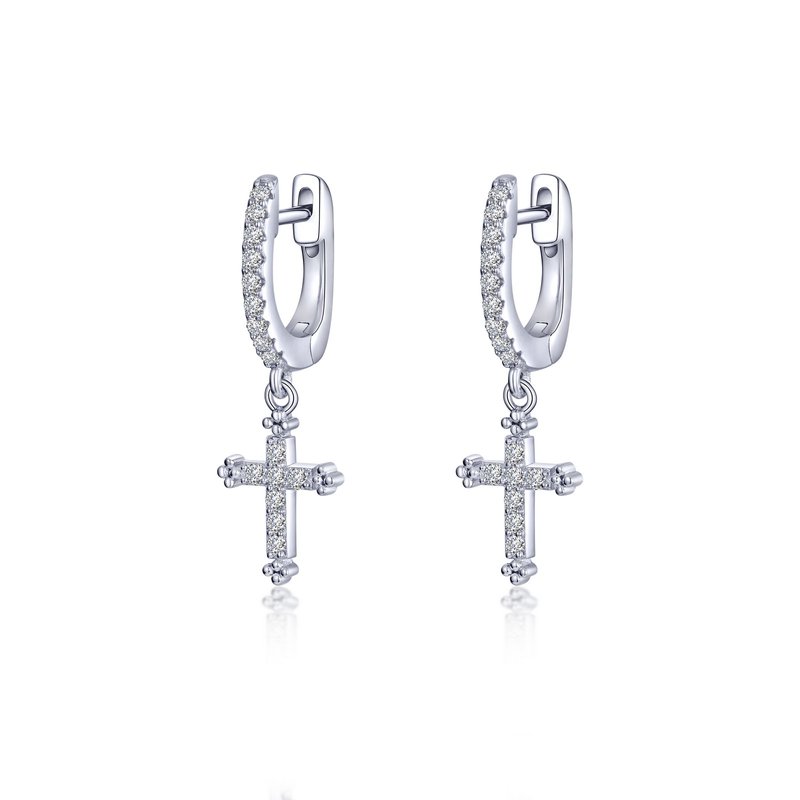 0.32 CTW Cross Earrings