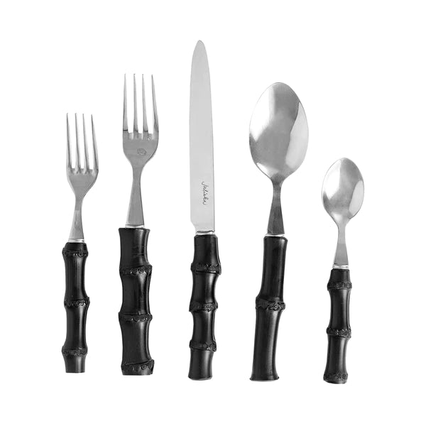 Bamboo 5pc Place Setting - Black