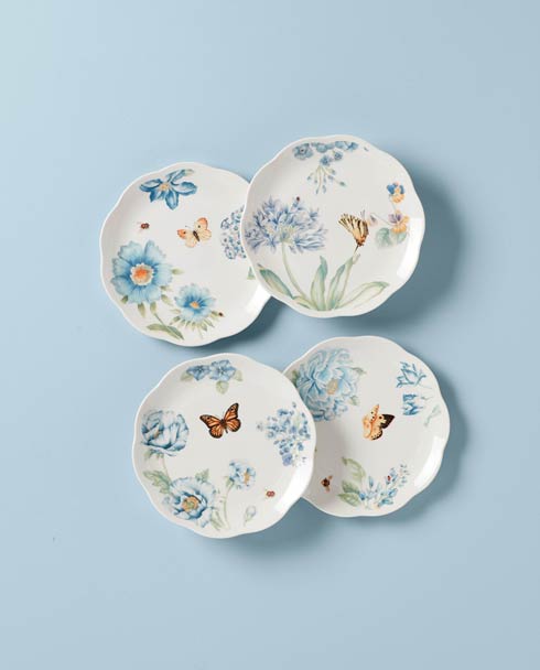 Butterfly Meadow 4-piece Dessert Plate Set