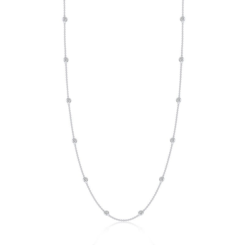 0.78 CTW Station Necklace