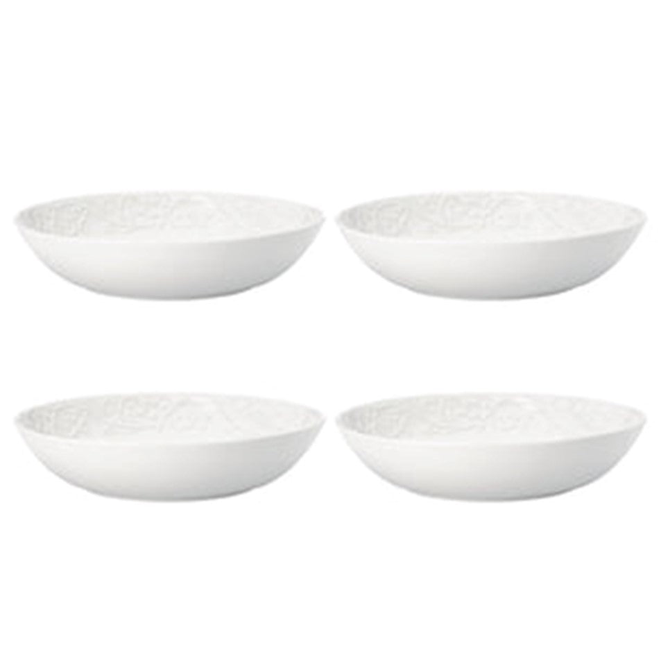 Opal Innocence Carved Set of 4 Pasta Bowls