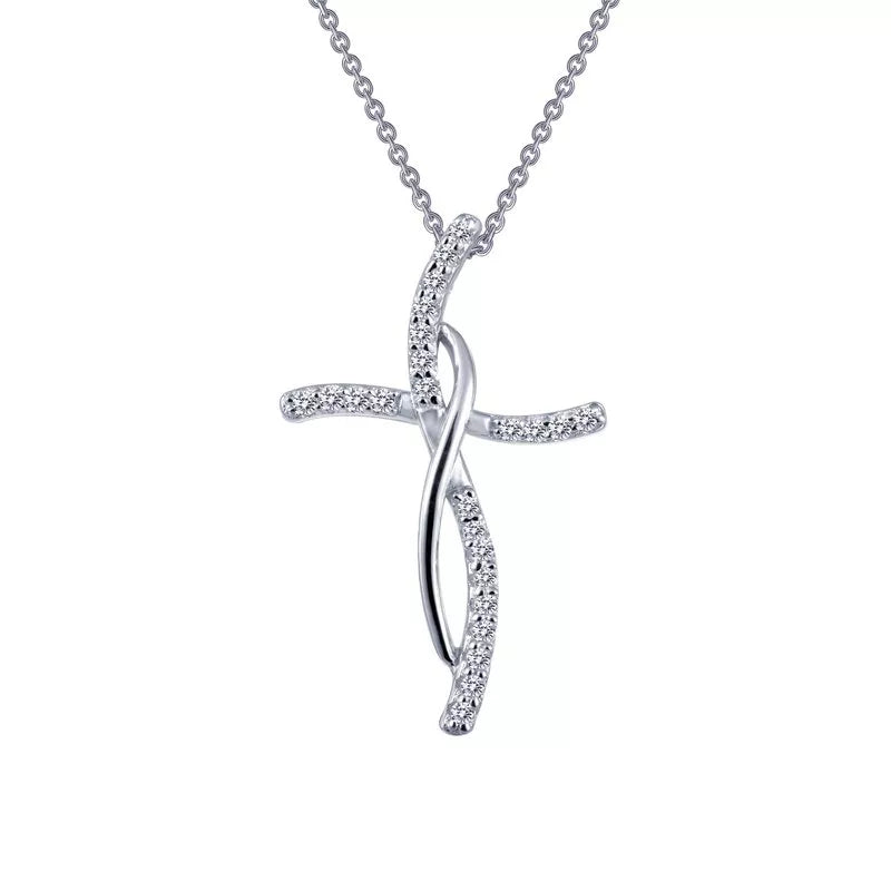 0.24 CTW Cross Pendant Necklace