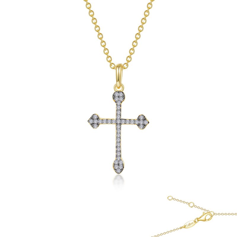 0.38 CTW Cross Pendant Necklace