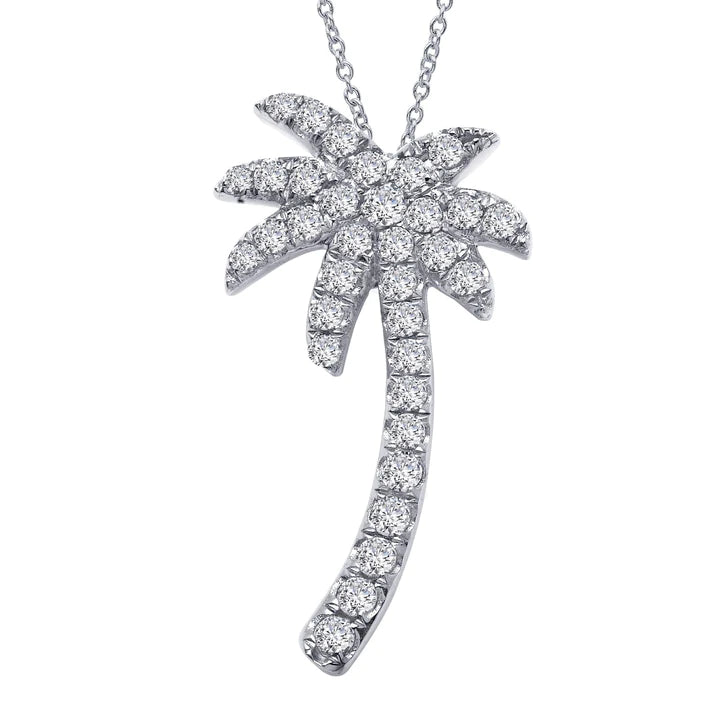 Palm Tree Pendant Necklace