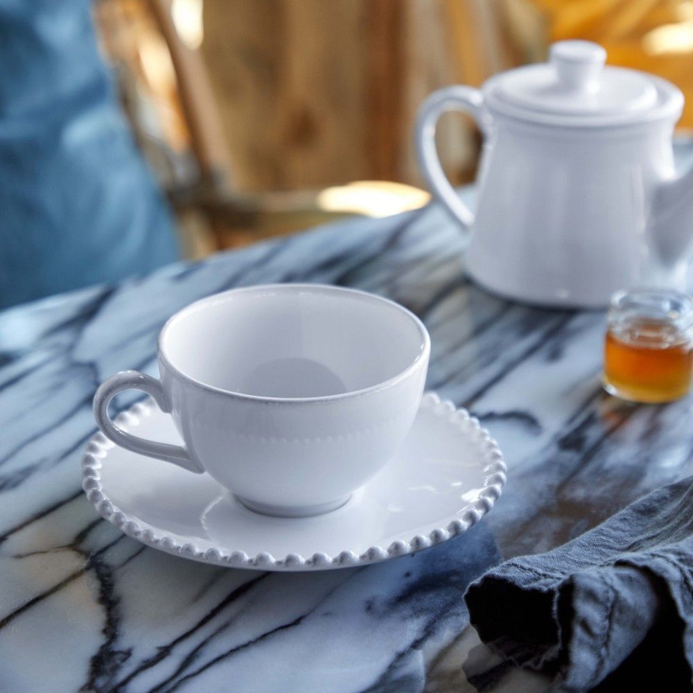 Pearl Tea Cup and Saucer