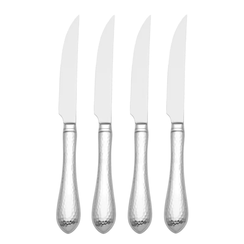 Hammered Antique Steak Knives, Set of 4