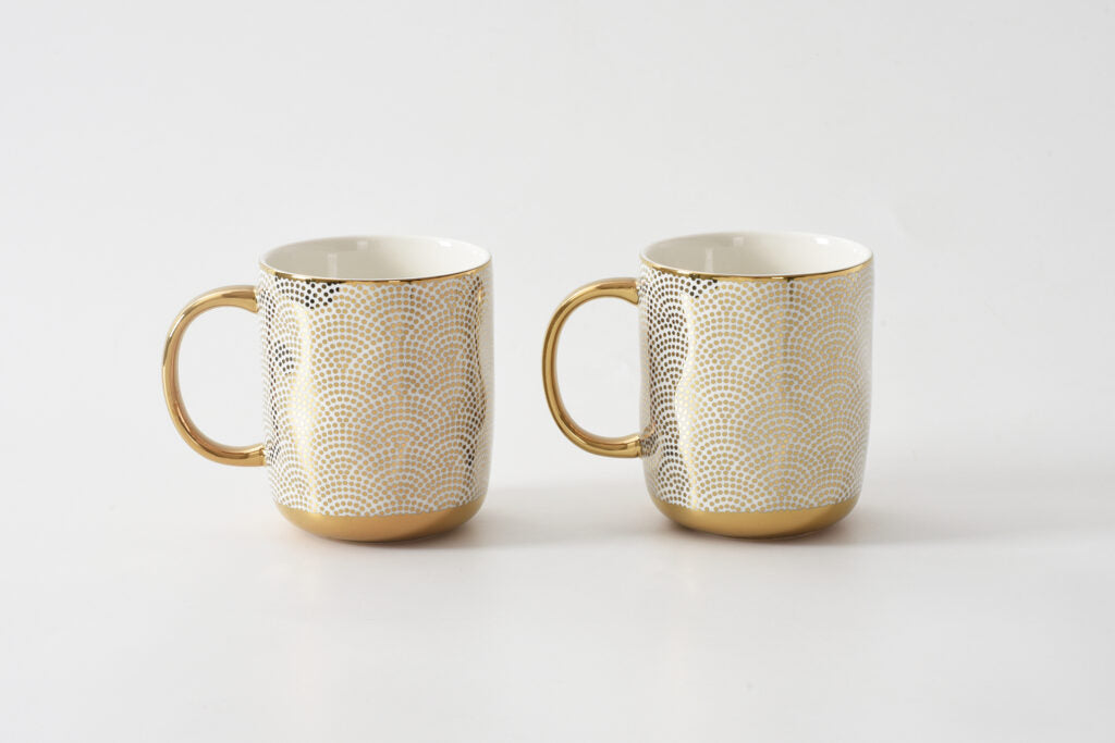 Get Gifty . Sets . Enjoy!-Set of 2 Dotted Mugs