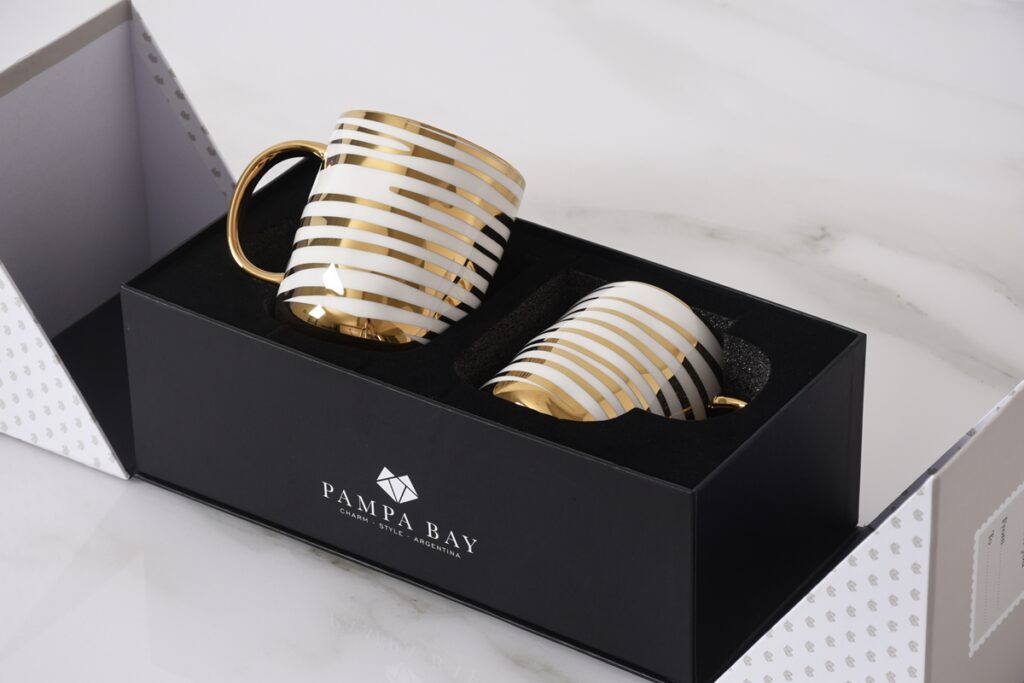 Get Gifty . Sets . Enjoy!-Set of 2 Striped Mugs