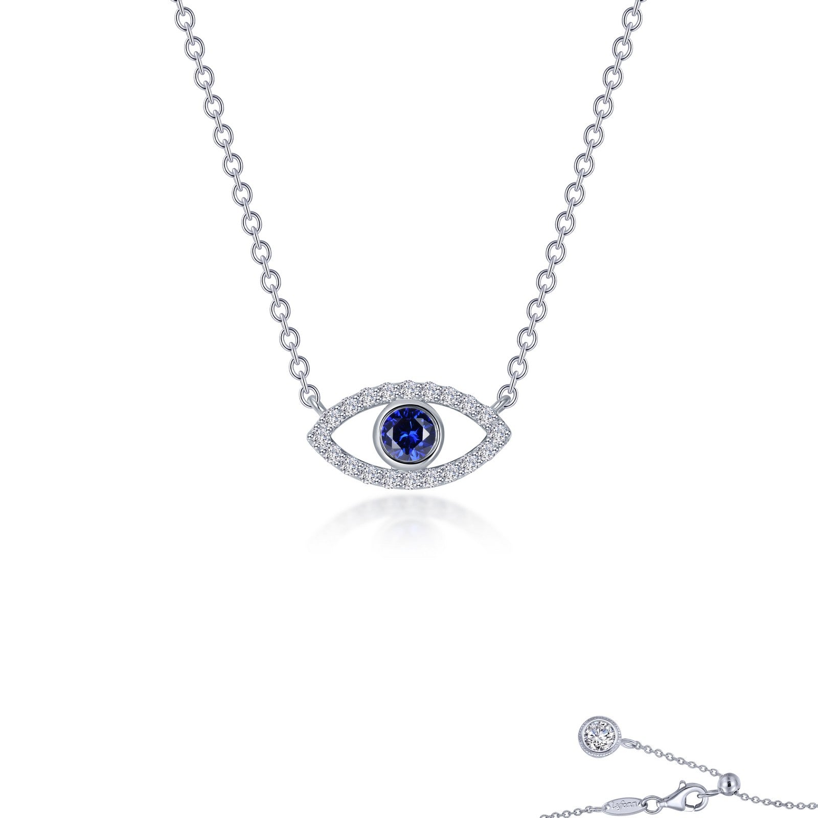 0.62 CTW Evil Eye Necklace