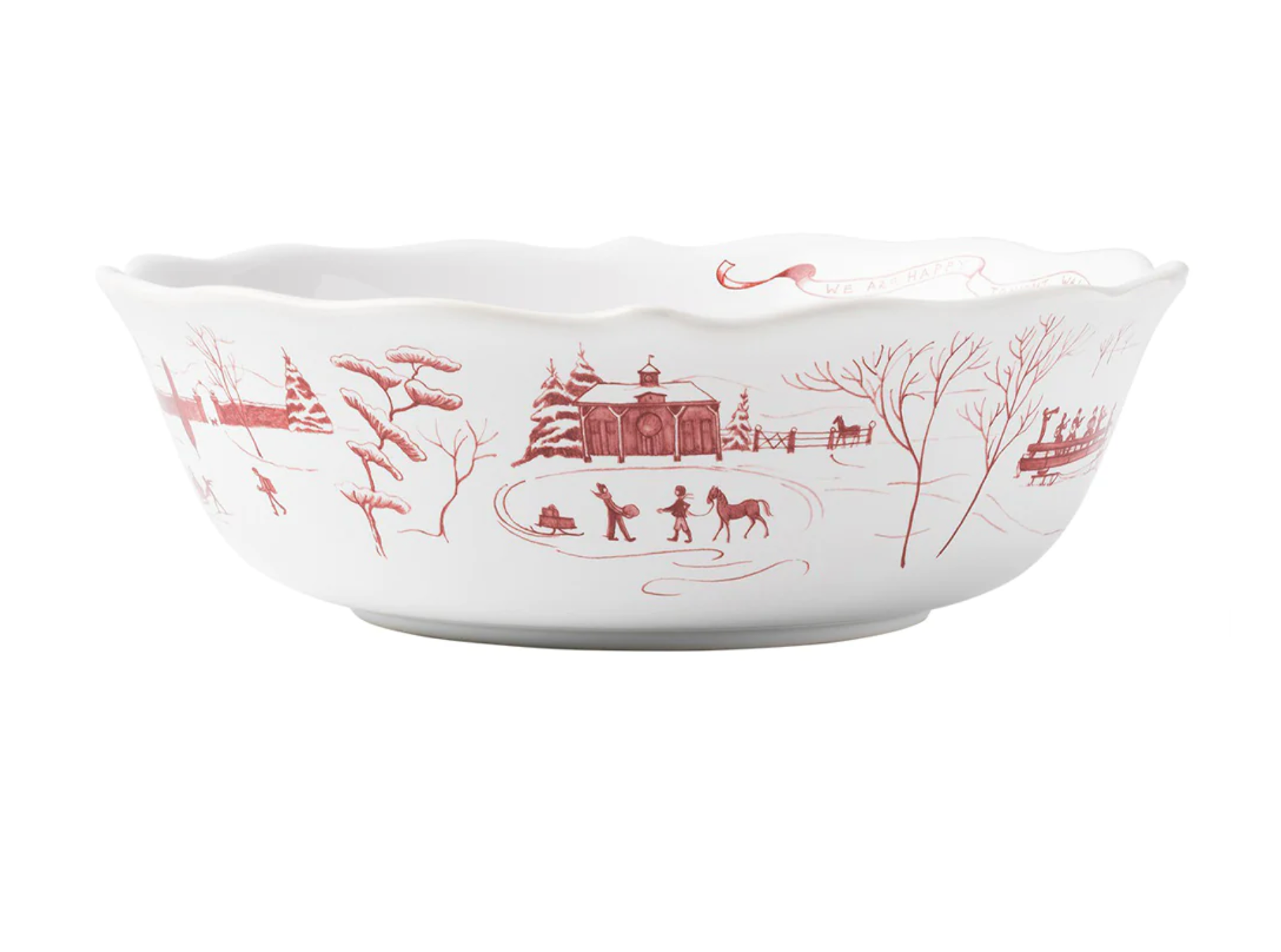 Country Estate Winter Frolic Serving Bowl