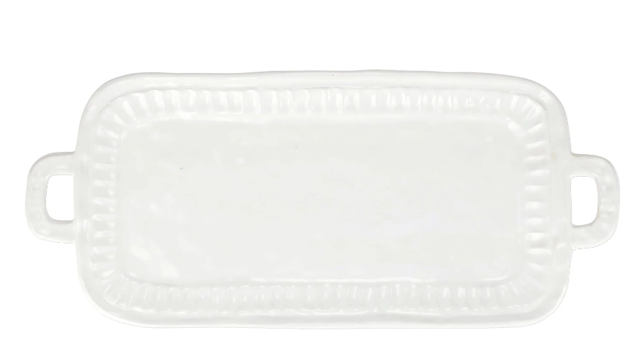 PIETRA SERENA HANDLED RECTANGULAR PLATTER