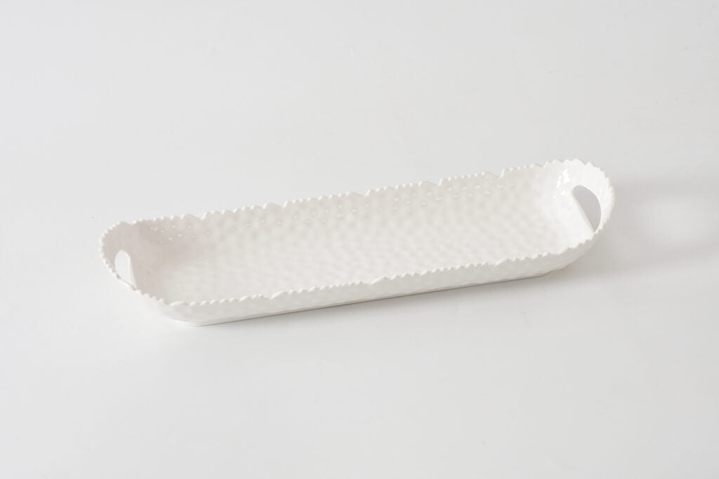 Waves-Long Tray with Handles