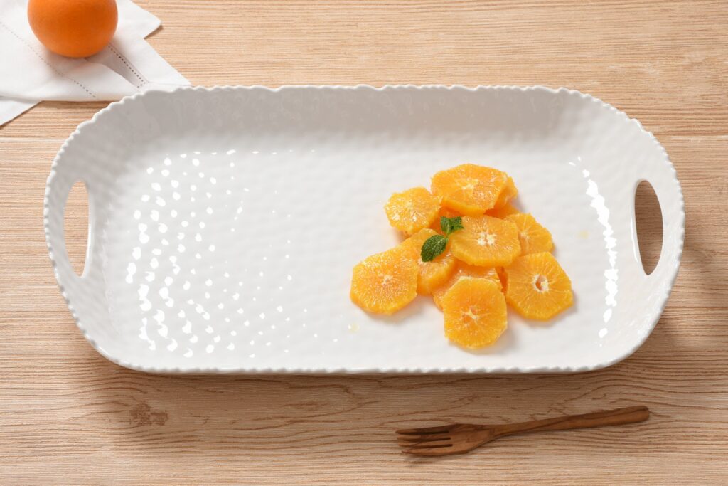 Waves-Rectangular Tray with Handles