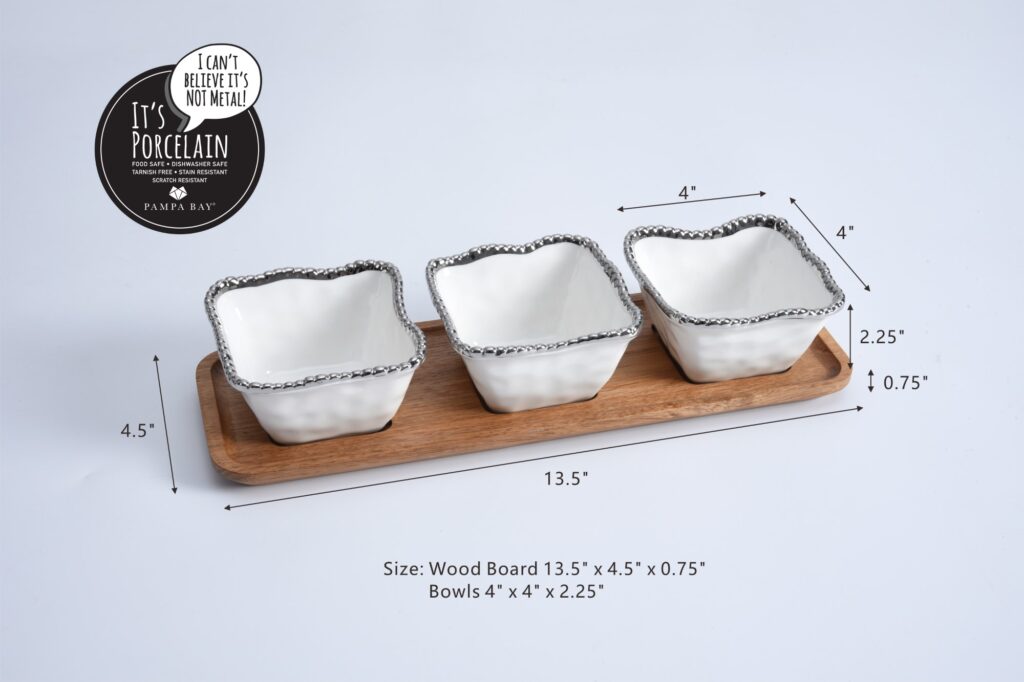 Salerno-Entertaining Set - 4 Pc