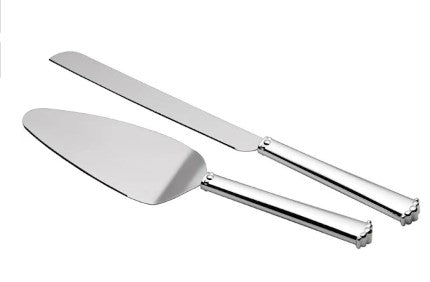 Lismore Bead 2 Piece Cake Server Set Waterford