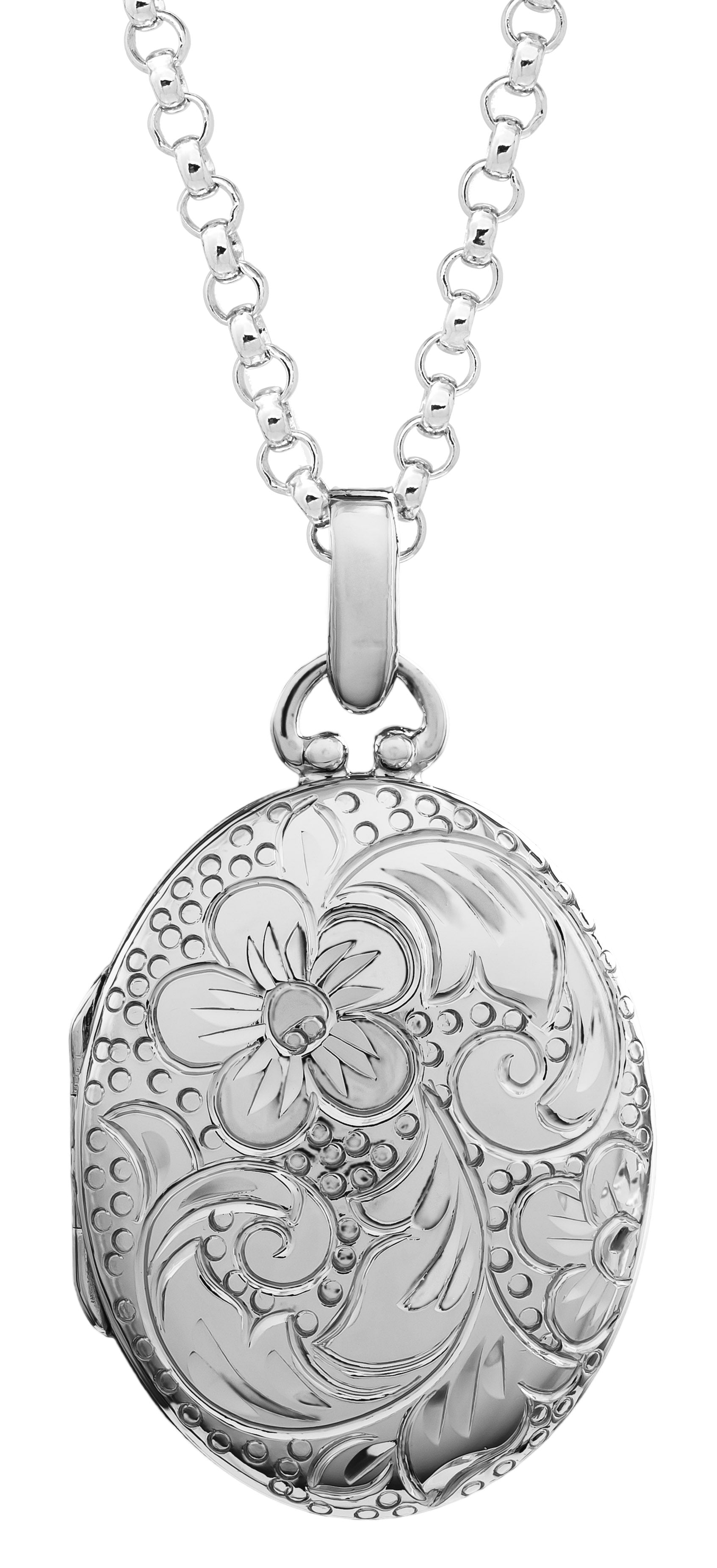 Adult Sterling Silver Oval Locket