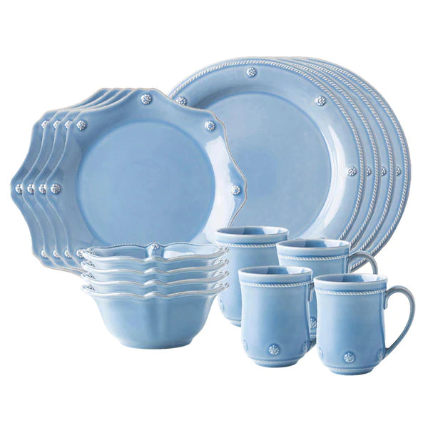 Berry & Thread 16pc Place Setting - Chambray 
(JDR/47, JDSS/47, JA07/47, JA06/47)