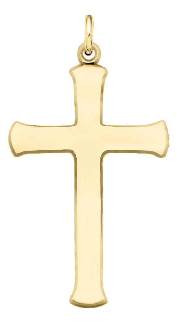 ADULT 14K GF PLAIN CROSS