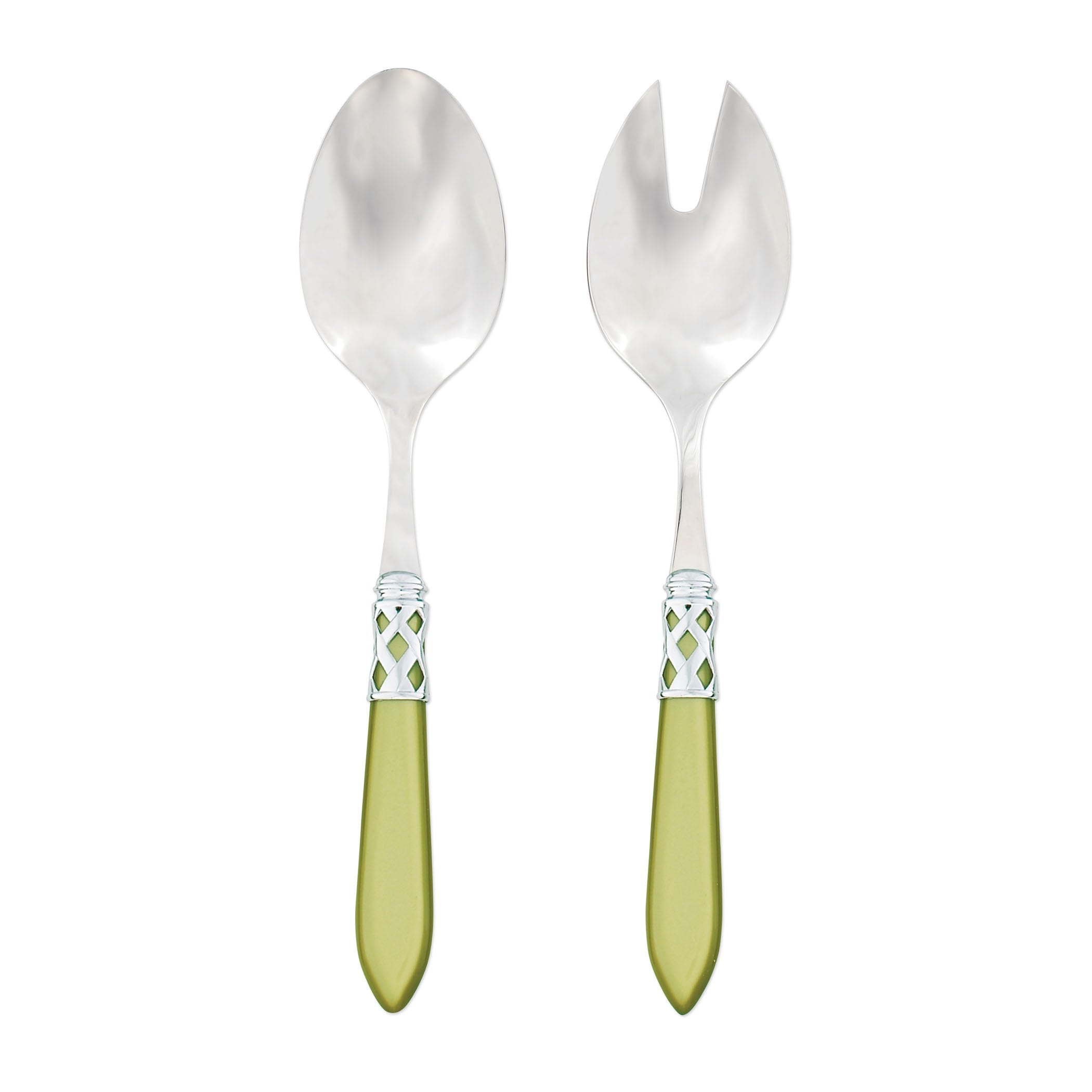 Aladdin Brilliant Chartreuse Salad Server Set