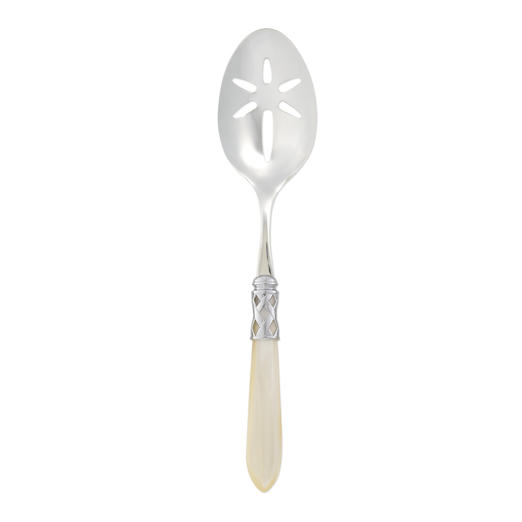 Aladdin Brilliant Ivory Slotted Serving Spoon