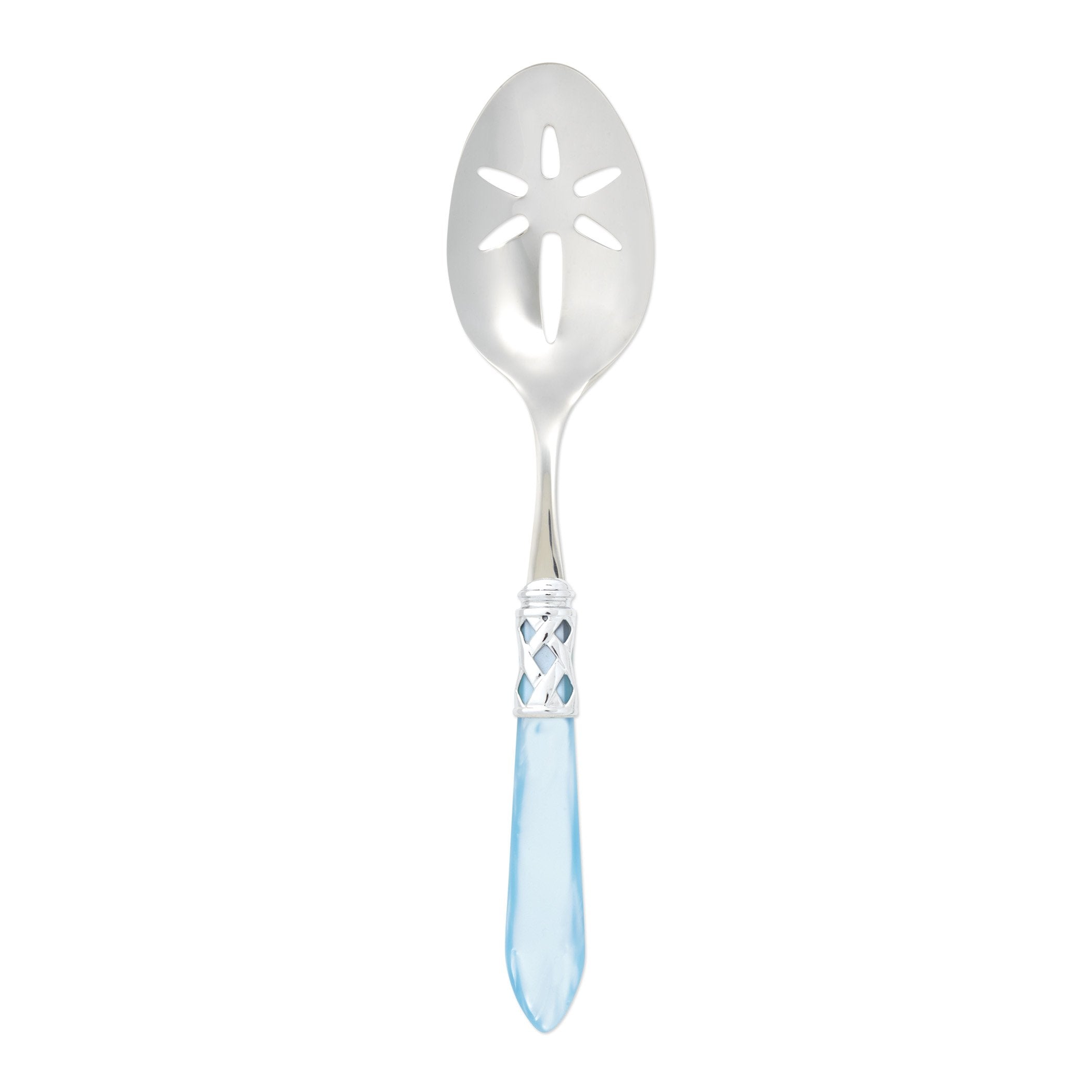 Aladdin Brilliant Light Blue Slotted Serving Spoon