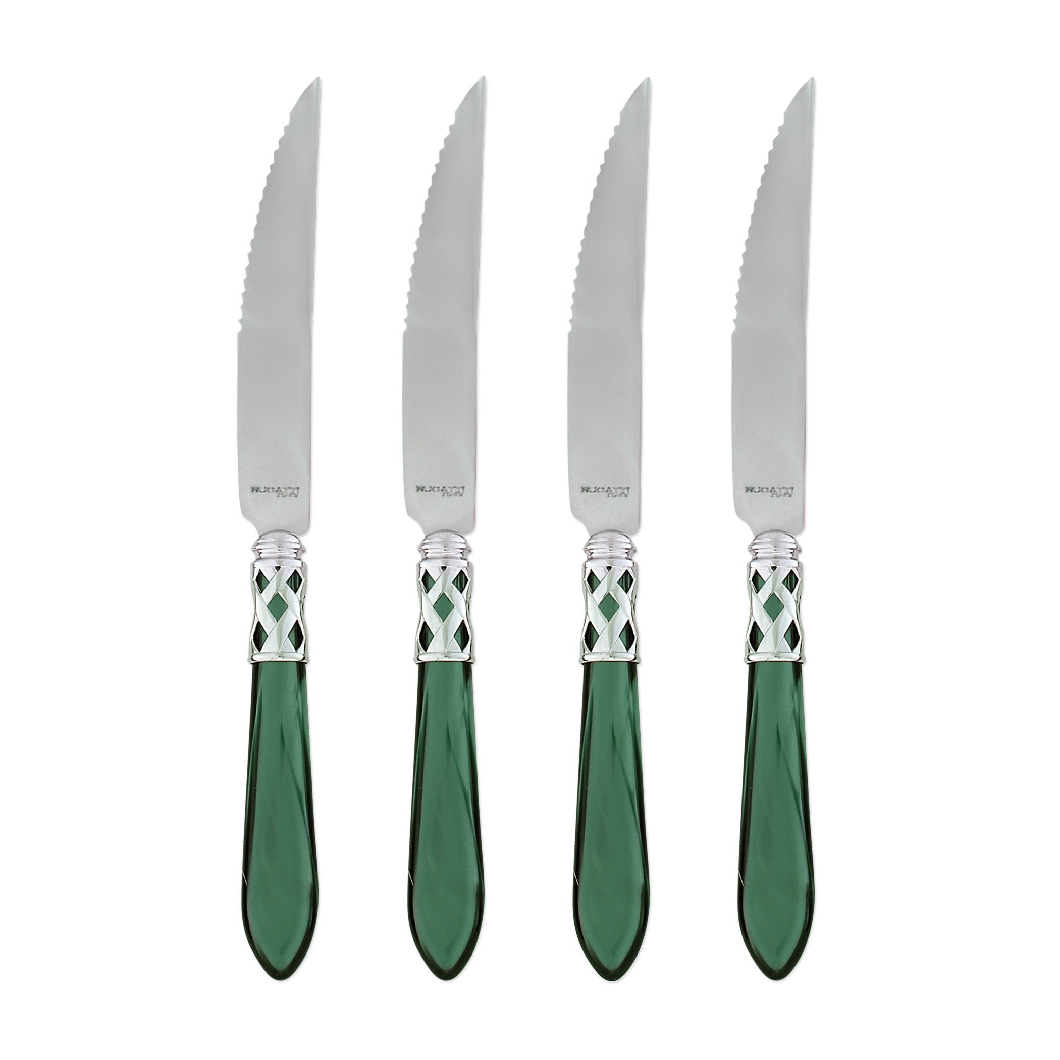 Aladdin Brilliant Green Steak Knives - Set of 4