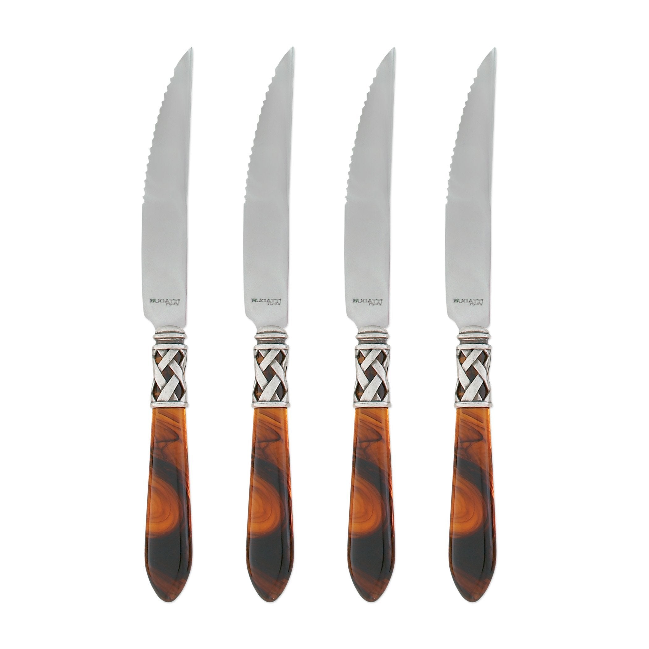 Aladdin Antique Tortoiseshell Steak Knives - Set of 4