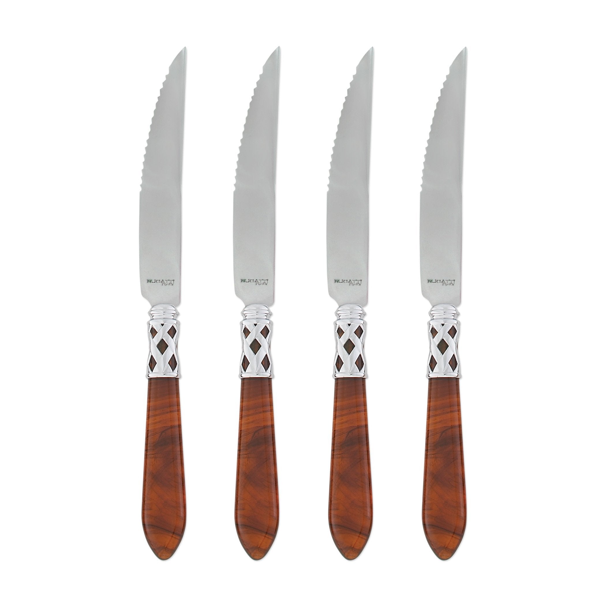 Aladdin Brilliant Tortoiseshell Steak Knives - Set of 4