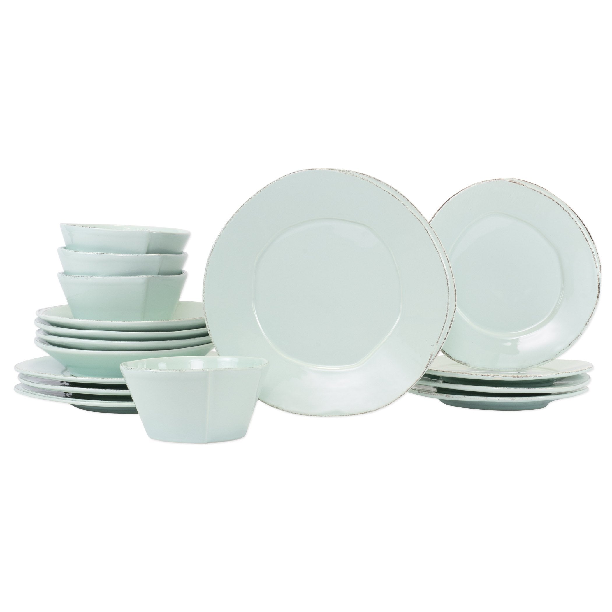Lastra Aqua Sixteen-Piece Place Setting