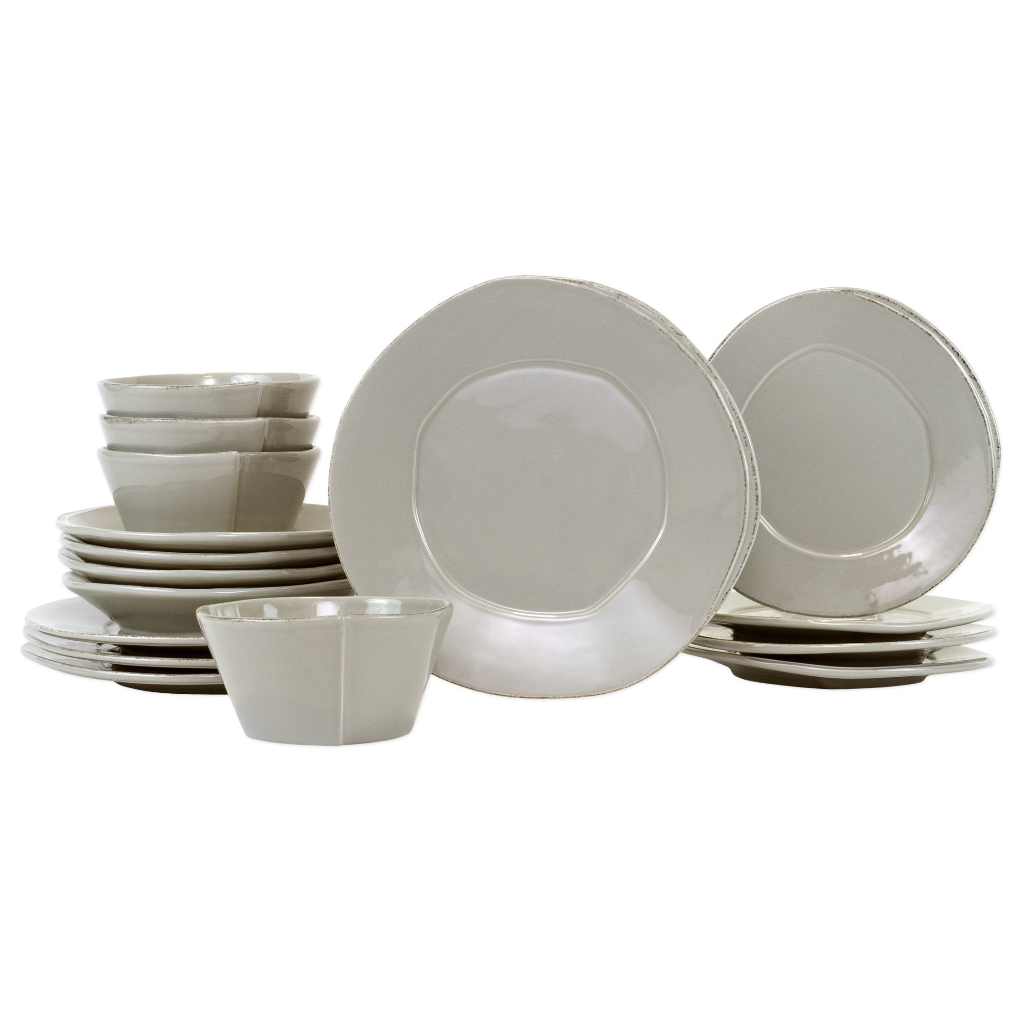 Lastra Gray Sixteen-Piece Place Setting