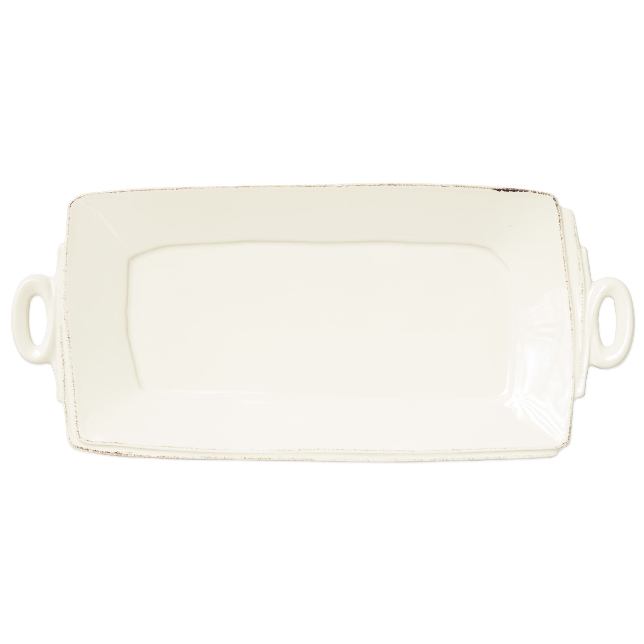 Lastra Linen Handled Rectangular Platter
