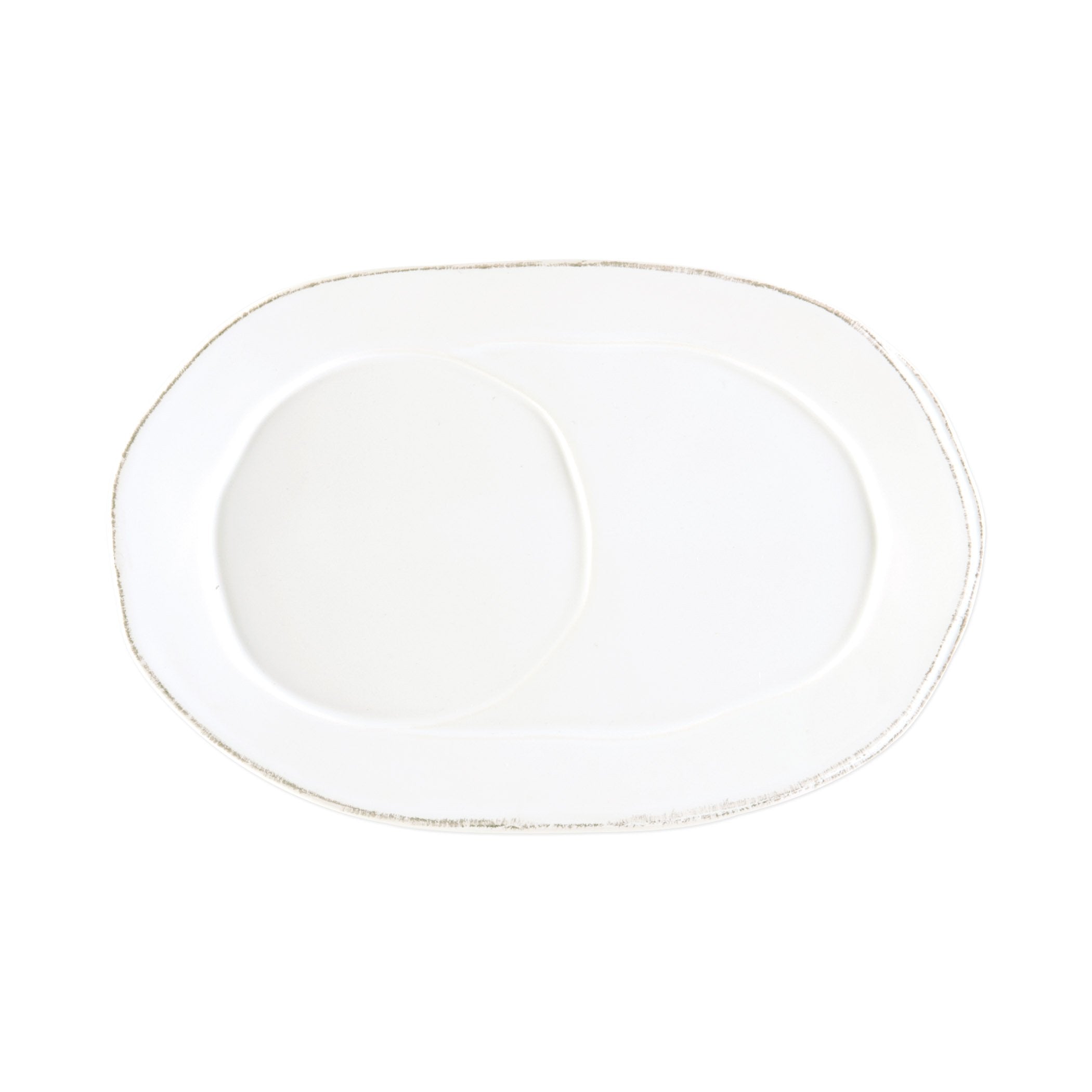 Lastra White Oval Tray