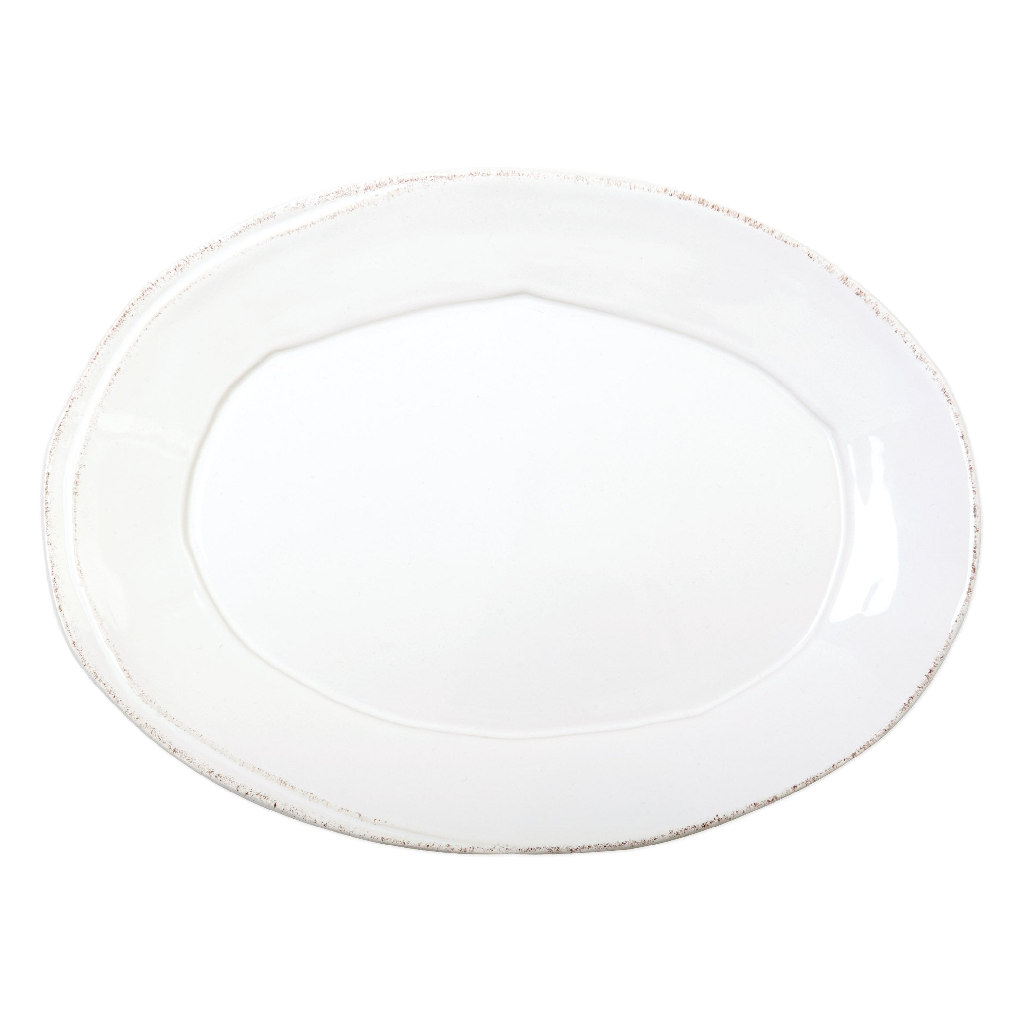 Lastra White Small Oval Platter