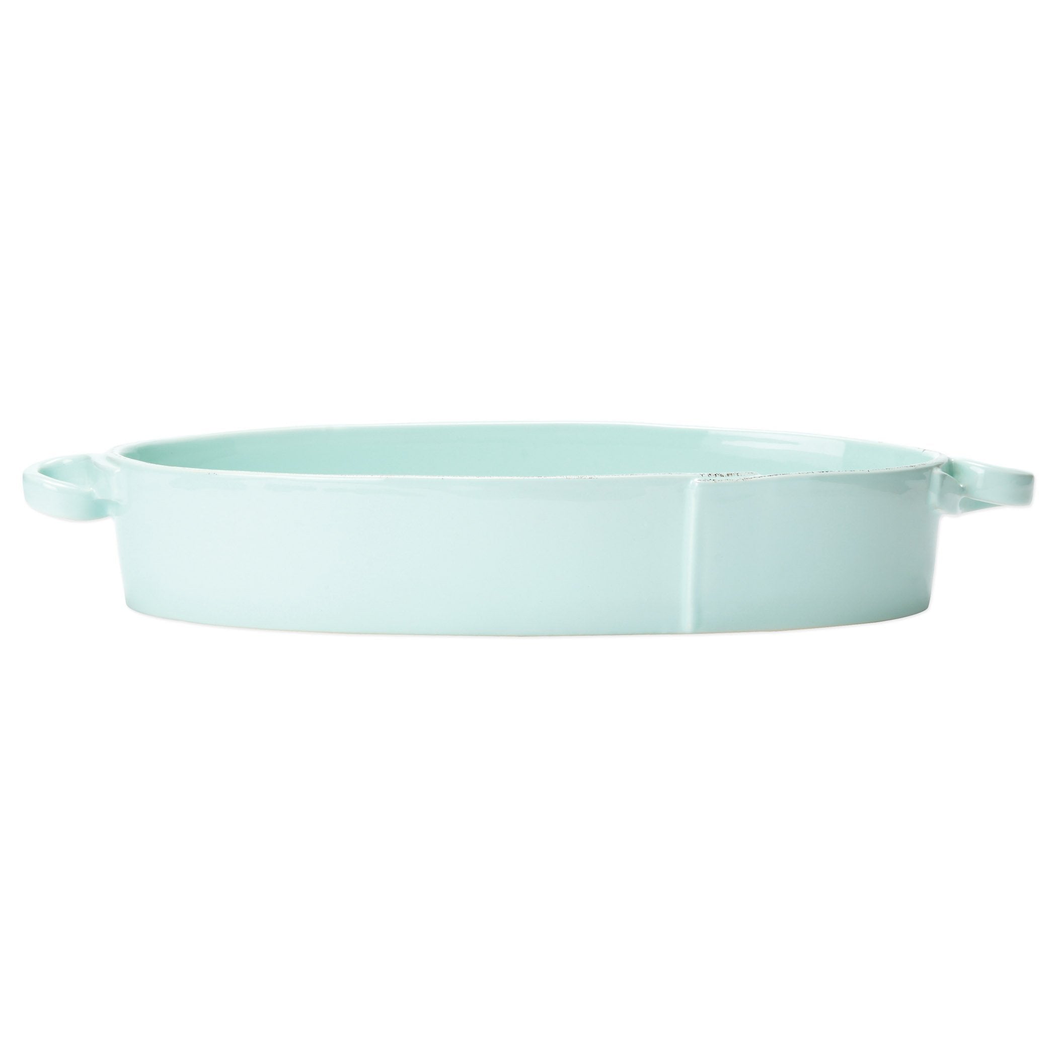 Lastra Aqua Handled Oval Baker