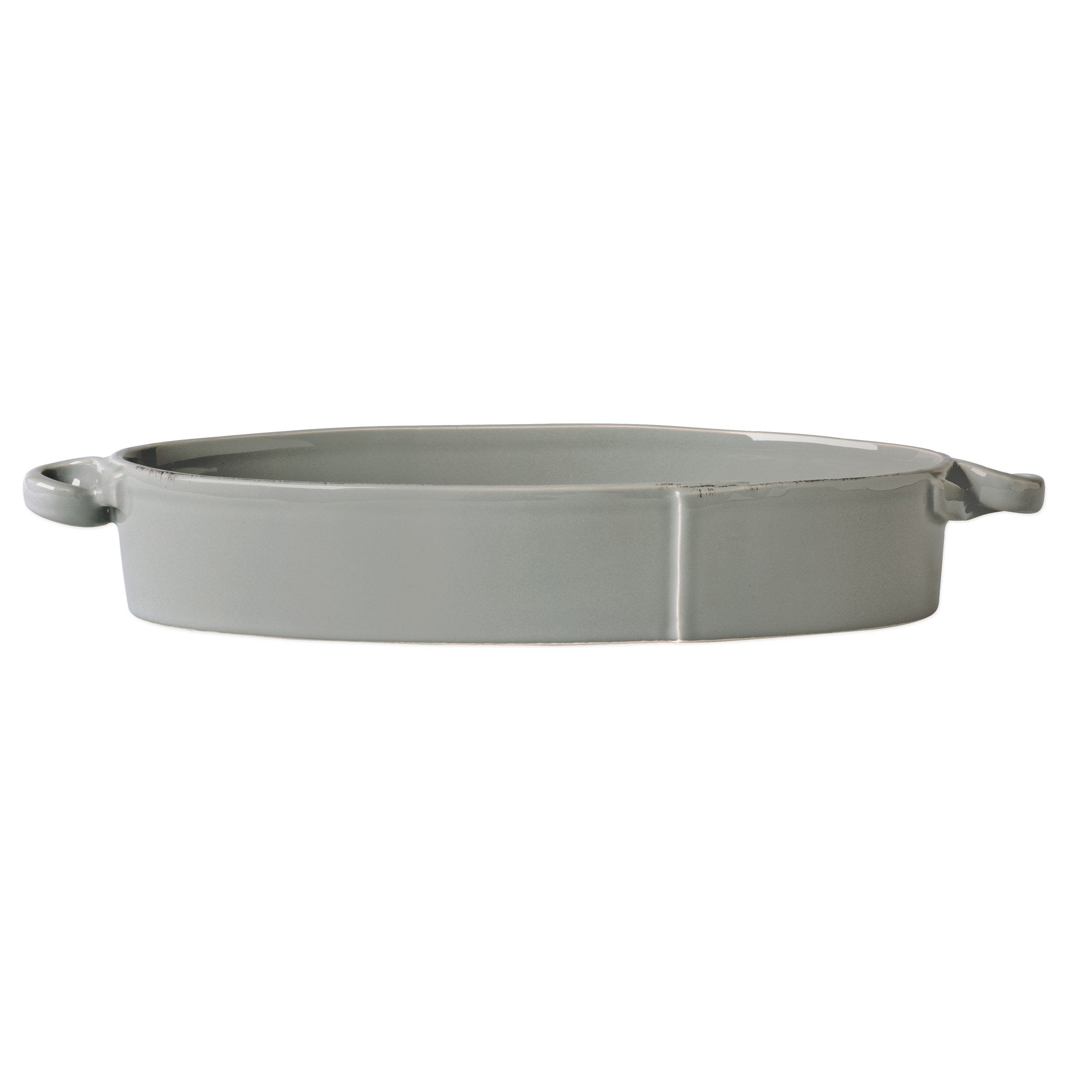 Lastra Gray Handled Oval Baker