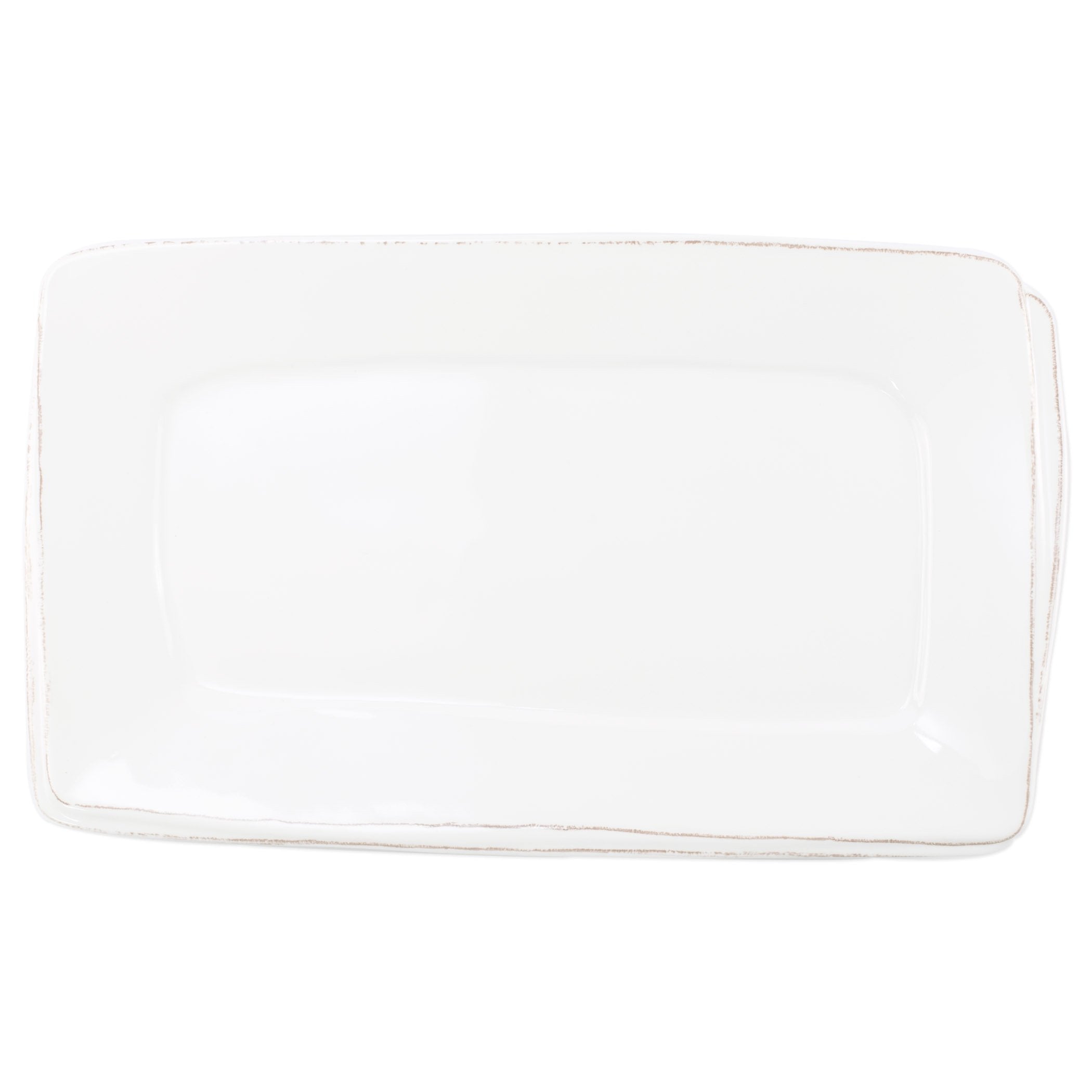 Melamine Lastra White Rectangular Platter