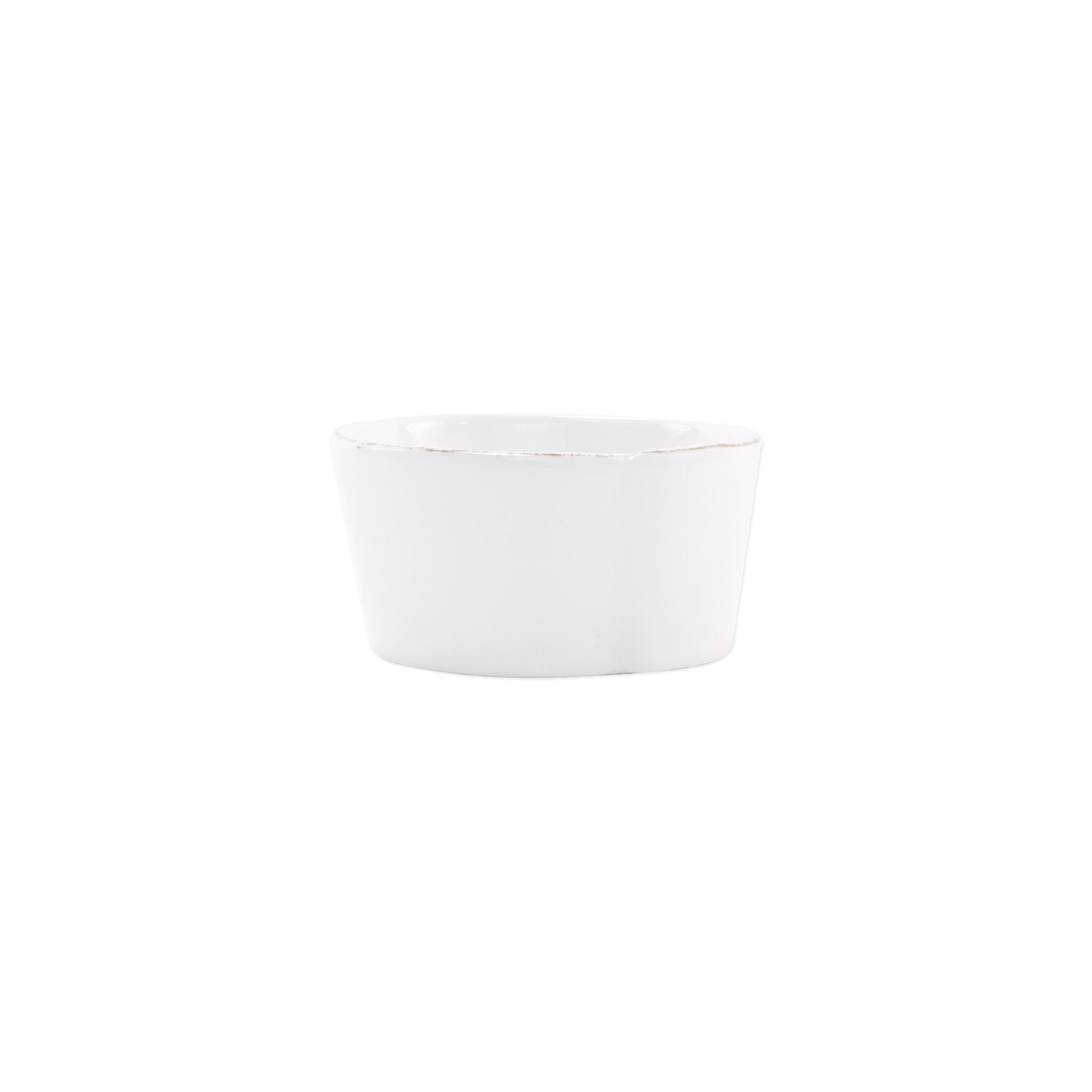 Melamine Lastra White Condiment Bowl