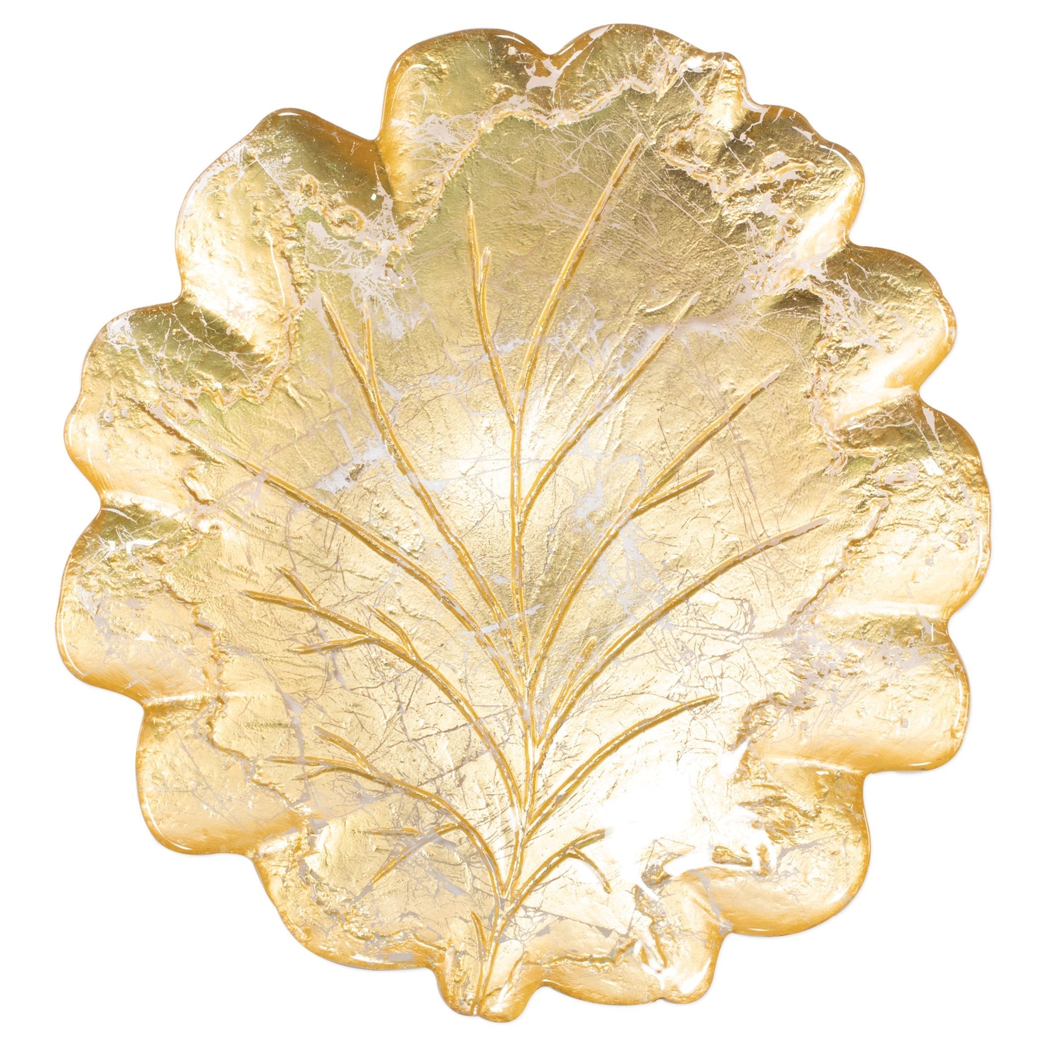 Moon Glass Leaf Platter