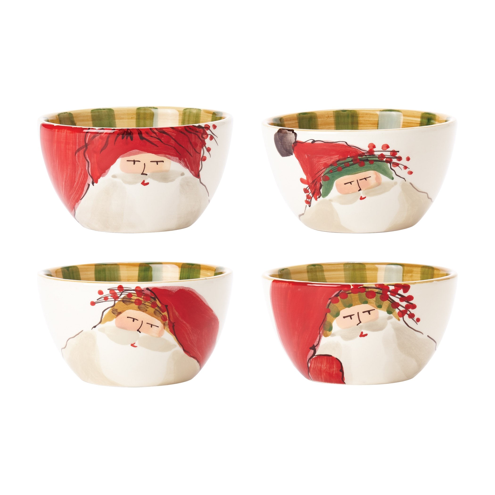 Old St. Nick Assorted Cereal Bowls - Set of 4