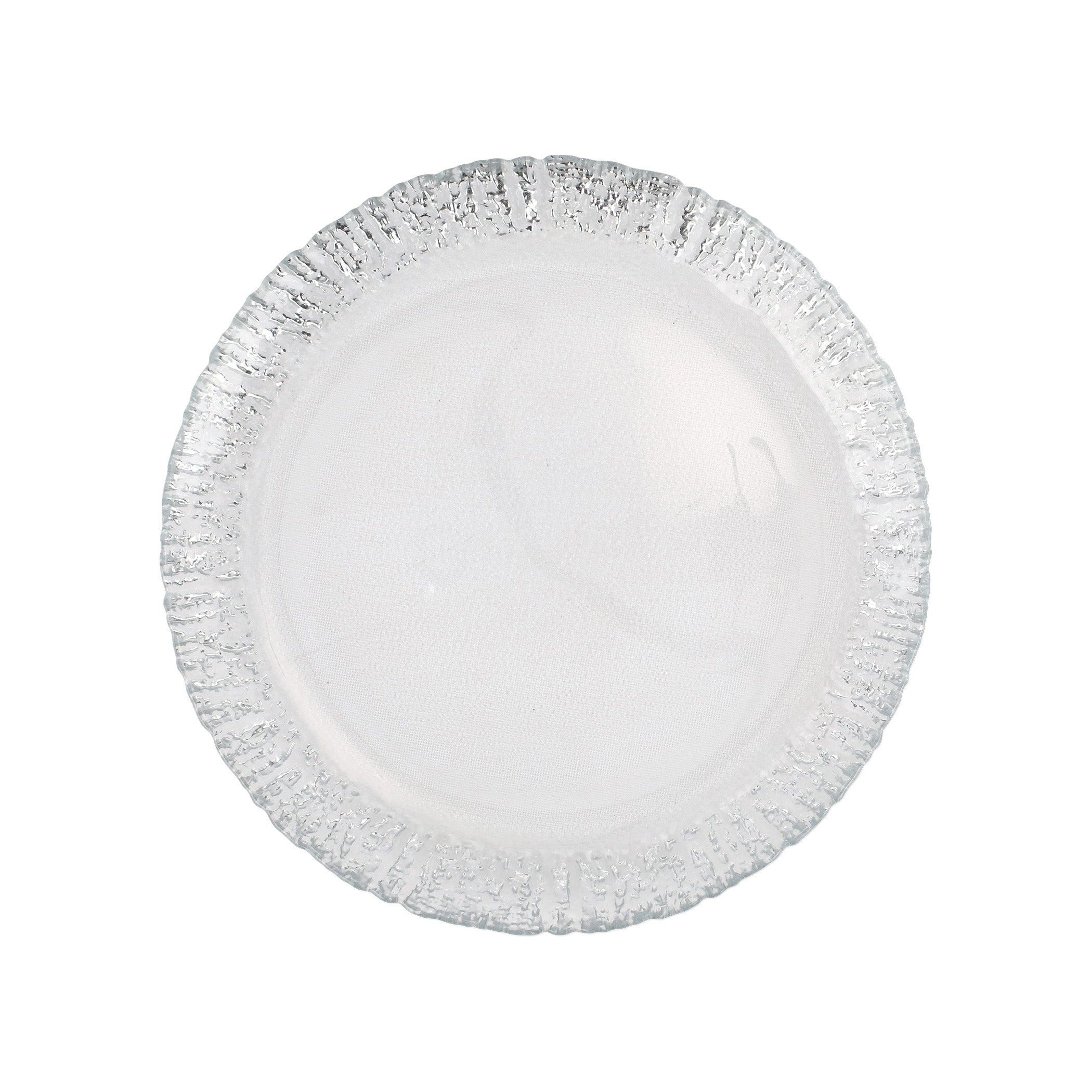 Rufolo Glass Platinum Dinner Plate